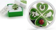 Ghana 2 cedis Ghana 2 cedis Lucky Clover Good Luck colored proof silver coin 2018 -