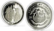 Liberia 20 dollars Liberia 20 dollars Ratification of the 19th Amendment US proof silver coin 2002 -