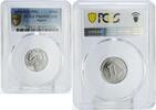 Algeria 1 dinar Algeria 1 dinar Regular Coinage Buffalo Bull Fauna PR68 PCGS steel coin 1992 -