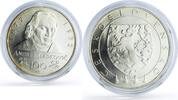 Czech Republic 100 korun Czechoslovakia 100 korun Andrej Sladkovic Literature TRIAL ESSAI PROOF-LIKE silver coin 1972 -