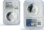 Rwanda 100 francs Rwanda 100 francs United Nations UNEP Gorilla Fauna PF69 NGC silver coin 1993 -