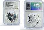 1000 francs Tanzania 1000 shillings Precious Love Peacock Bird PF69 NGC silver coin 2014 PP