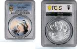 Cameroon 1000 francs Cameroon 1000 francs True Love Swans Birds MS69 PCGS colored silver coin 2016 -
