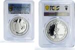 Samoa 5 dollars American Samoa 5 dollars America Cup Yachting Ship PR69 PCGS silver coin 1988 -