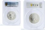 Cayman Islands 50 dollars Cayman Islands 50 dollars England Queens Politics MS68 PCGS silver coin 1975 -