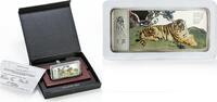 Liberia 10 dollars Liberia 10 dollars Lunar Year of the Tiger Lying Tiger proof silver coin 2010 -