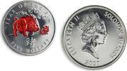 5 dollars 2007 Solomon Islands Solomon Islands 5 dollars Year of Pig Red Lunar Calendar silver coin 2007 BU