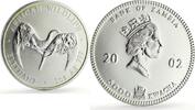 Zambia 5000 kwacha Zambia 5000 kwacha African Wildlife Elephant Fauna Matte silver coin 2002 -