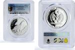 Saharawi Republic 500 pesetas Saharawi 500 pesetas Prehistoric Camarasaurus Dinosaurs PR68 PCGS silver coin 1994 -