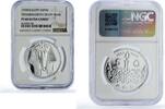 Egypt 5 pounds Egypt 5 pounds Tutankhamun Mask Ancient Treasures PF68 NGC silver coin 1999 -