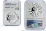 Peru 1 sol Encounter of Two Worlds Ibero-American PF69 NGC silver coin 1991 PP