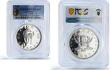China 100 patacas China Macau 100 patacas Horse Year Lunar Calendar PR67 PCGS silver coin 1990 -