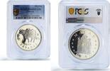 China 100 patacas China Macau 100 patacas Ox Year Lunar Calendar PR68 PCGS silver coin 1997 -