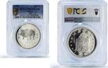 China 100 patacas China Macau 100 patacas Pig Year Lunar Calendar PR69 PCGS silver coin 1995 -