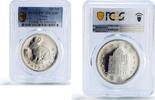China 100 patacas China Macau 100 patacas Rabbit Year Lunar Calendar PR70 PCGS silver coin 1999 -
