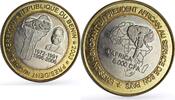 Benin 6000 francs Benin 6000 francs Mathieu Kerekou Elephant Four Africa Fantasy bimetal coin 2003 -