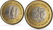 Cameroon 750 francs Cameroon 750 francs Pygmees Pygmies Elephant 1/2 Africa bimetal coin 2005 -