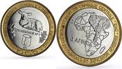 4500 francs 2005 Chad Chad 4500 francs Lamb Elephant Three Africa Fauna Fantasy X#18 bimetal coin 2005 unz