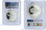Equatorial Guinea 2000 ekuele Equatorial Guinea 2000 ekuele Cheetah Wildlife Fauna PR69 PCGS silver coin 1980 -
