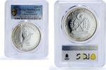 Saharawi Republic 5000 pesetas Saharawi 5000 pesetas Freedom Sovereignty Peace Dove Bird PR69 PCGS Ag coin 1997 -
