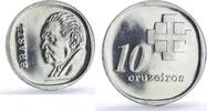 Brazil 10 cruzeiros Brazil 10 cruzeiros Central Bank Castello Branco Politics silver coin 1975 -