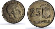 25 bipkwele 1980 Equatorial Guinea Equatorial Guinea 25 bipkwele Republic Coinage Nguema Madrid Mint CuNi coin 1980 unz