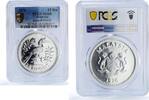 Malaysia 25 ringgit Malaysia 25 ringgit Hornbill Bird Conservation Fauna MS68 PCGS silver coin 1976 -