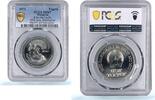 Mongolia 1 togrog Mongolia 1 togrog Revolution Anniversary Man Horse MS67 PCGS AlBronze coin 1971 -
