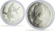 Virgin Islands (British) 5 dollars British Virgin Islands 5 dollars Tropicbirds Fauna KM-33a proof silver coin 1982 -