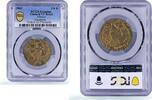 Mexico 1/4 real Mexico 1/4 real Zacatecas Quarto Quartilla Angel Genuine VF PCGS brass coin 1859 -