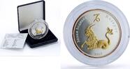 Mongolia 250 togrog Mongolia 250 togrog Capricorn Zodiac Signs Gilt silver coin 2007 -