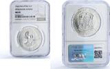 Philippines 1 peso Philippines 1 peso Apolinario Mabini History Politics MS 65 NGC silver coin 1964 -