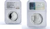 Philippines 25 piso Philippines 25 piso New Society Emilio Aguinaldo PF69 NGC silver coin 1975 -