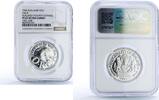 25 cents 1994 United Kingdom Sealand 25 cents Orca Whale Sea Treasures FantasyX#7a.1 PF68 NGC silver coin 1994 PP