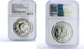50 cents 1994 United Kingdom Sealand 50 cents Orca Whale Sea Treasures Fantasy X#8.1 PF68 NGC CuNi coin 1994 PP
