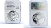 20 euro 2010 Slovakia Slovakia 20 euro National Park Poloniny Wolves Fauna PF 70 NGC silver coin 2010 PP