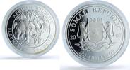 Somalia 200 shillings Somalia 200 shillings Elephant KM-179 African Wildlife 2 oz proof silver coin 2007 -