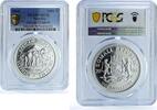 Somalia 1000 shillings Somalia 1000 shillings Elephant KM-195 Wildlife MS 70 PCGS silver coin 2006 -