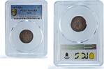 Spain 2 centimos Spain 2 centimos Regular Coinage Seated Liberty MS62 PCGS bronze coin 1870 -