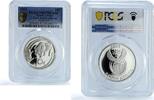 South Africa 10 cents South Africa 10 cents Black Rhinoceros KM-356 Fauna PR 67 PCGS silver coin 2003 -