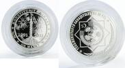 Turkmenistan 10 manat Turkmenistan 10 manat 20 years of Independence Monument proof silver coin 2011 -