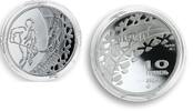 Ukraine 10 hryvnas Ukraine 10 hryvnia Winter Olympic Games Salt Lake City Hockey silver coin 2001 -