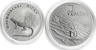 Ukraine 10 hryvnia Ukraine 10 hryvnia Oleshky Sands Lizard Fauna Desert silver proof coin 2015 -