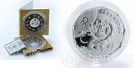 Ukraine 2 hryvnia Ukraine 2 hryvnia Leo Little Lion Zodiac 1/4 Oz silver coin 2014 -