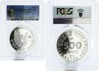 Kazakhstan 500 tenge Kazakhstan 500 tenge Endangered Wildlife Falcon PR69 PCGS silver coin 2004 -