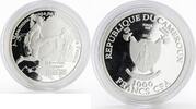 Cameroon 1000 francs Cameroon 1000 francs World Cup Soccer 2018 Volgograd proof silver coin 2018 -