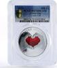 Cameroon 500 francs Cameroon 500 francs I Love You PR70 PCGS colored proof silver coin 2019 -