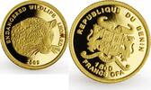Benin 1500 francs Benin 1500 francs Endangered Wildlife series The Leopard proof gold coin 2005 -