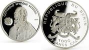 Benin 1000 francs Benin 1000 francs Gotthold Eprhaim Lessing proof silver coin 2004 -
