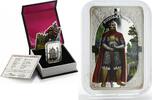 Benin 1000 francs Benin 1000 francs Russian Knight colored silver coin 2015 -